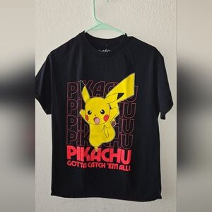 Black Pikachu Kids T-Shirt